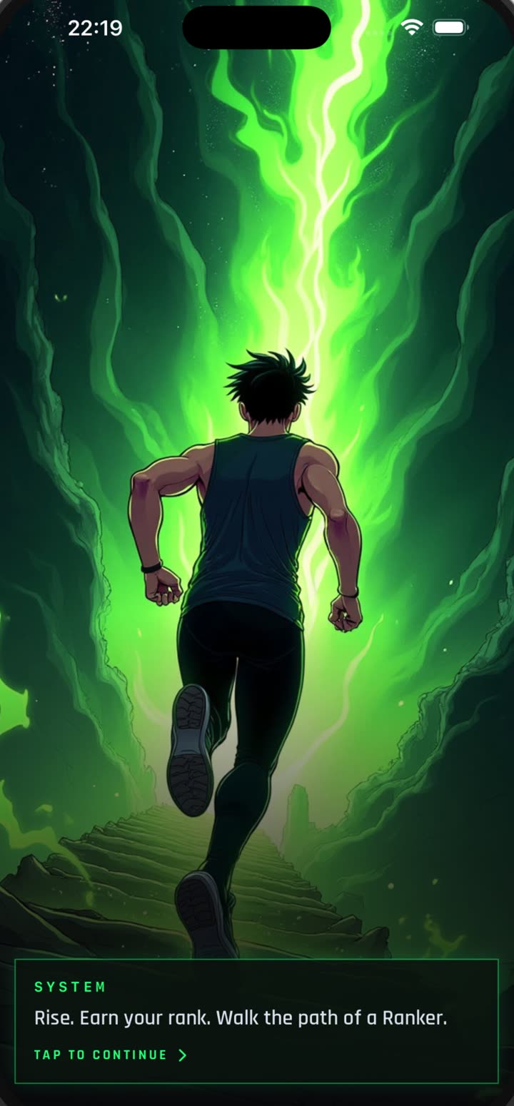 Fit Rankers app — Rise. Earn your rank. Walk the path of a Ranker.